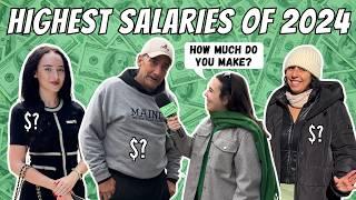 Highest Salaries We Interviewed In 2024 | Salary Transparent Street Compilation