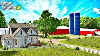 BUILDING AN AMERICAN FARM IN FARMING SIMULATOR 25! (RAY COUNTY MULTIPLAYER)