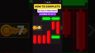 23 July hamster kombat mini game |hamster kombat mini game tips and tricks #hamsterkombat #minigame