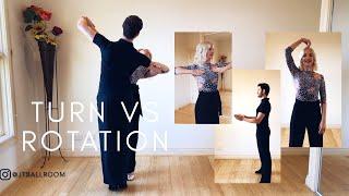 Turn vs rotation | Ballroom Dance Tutorials | Episode 4