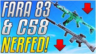 FARA, C58, & NAIL GUN NERFED!! New Patch Notes Nerf Meta Guns and Barrels! [Cold War Warzone]