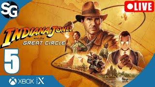  LIVE | Indiana Jones and the Great Circle Walkthrough Gameplay | Belongs in a Museum - Session 5