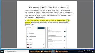 Connect to NordVPN dedicated IP on iPhone/iPad