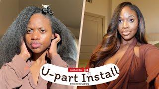 Beginner-Friendly U-Part Wig Installation Tutorial for Black Girls | Step-by-Step Guide & Pro Tips!