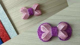 Простой БАНТИК из фоамирана (2 варианта) / Foam sheet bows (2 ideas) / DIY