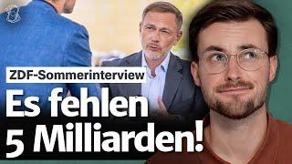 Moderator bringt Lindner in Erklärungsnot! | Reaktion auf ZDF-Sommerinterview