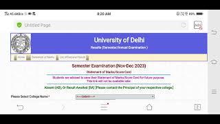 B.A.PROGRAM 5th Semester Result Declared For All DUSOL Students. How To Solve ER/AB/RA Problem In DU