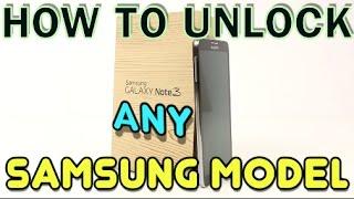 How to Unlock ANY Samsung Phone for ANY CARRIER (AT&T, T-Mobile, Cricket, MetroPCS, O2, ETC)