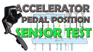 HOW TO TEST an ACCELERATOR PEDAL POSITION SENSOR (APPS)