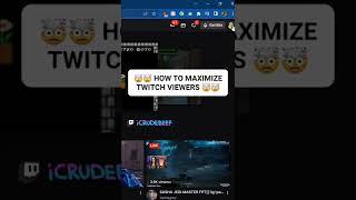  HOW TO INCREASE TWITCH VIEWERS  #shorts
