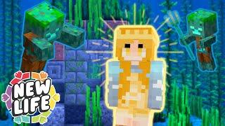 I Got TRAPPED By A Horde Of Drowned! | New Life SMP Modded Minecraft #2