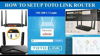 How to setup Totolink Router Ax1500 and other