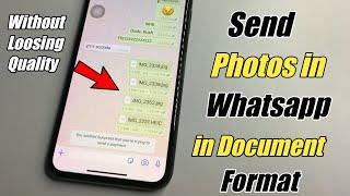 How to Send Photos in Document Format in ios (iPhone)