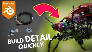 Creating a Highly Detailed Robotic Beetle with Blender