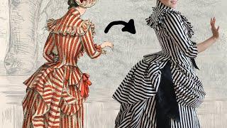 Hidden Layers of a Striped Victorian Gown: Shopping Tips While Getting Dressed