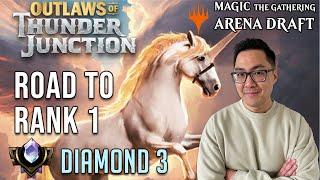 Good Horse, The Thoroughbred Of Virtue | Diamond 3 | Road To Rank 1 | OTJ Draft | MTG Arena