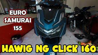 EURO SAMURAI 155 FULL MOTORCYCLE REVIEW PHILIPPINES | Grabe pogi ng motor hawig ng Click 160 [4K]
