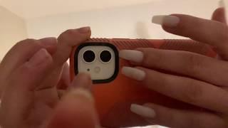 ASMR: Lofi camera/phone tapping (fast&aggressive) with different phone cases- No talking