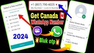  how I make a Canada  Whatsapp number using TextNow account 