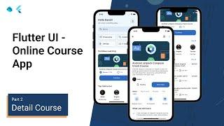 Flutter UI - Online Course App - Udemy Look a Like  / Speed Code - Part 2