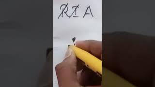 /how to draw logo RIA//simple one//#drawing #shorts