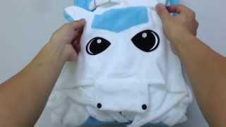 Kigu Kawaii - Blue Unicorn Adult Kigurumi Onesies Pajamas - Unboxing