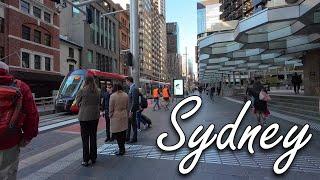 Sydney Winter, George street walking, Australia 2024, 4K Video