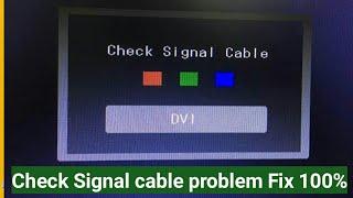 Check Signal Cable Monitor Problem 100% Fix | PC vga cable problem
