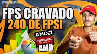  FPS CRAVADO! COMO DEIXAR O FPS CRAVADO NO EMULADOR EM PLACA DE VIDEO AMD! FREE FIRE