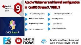 Apache HTTP Server Installation & Firewall Configuration on CentOS Stream 9/RHEL 9 | Easy Solution