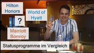 Upgrades durch Hotel-Statusprogramme | Hilton Honors vs. World of Hyatt vs. Marriott Bonvoy