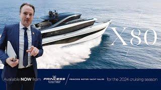 Princess X80 | Mini Superyacht Tour by a Professional Yacht Broker at Dusseldorf Boat Show 2024