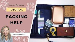 How To Travel With Your Journal Supplies + Packing Spread Idea