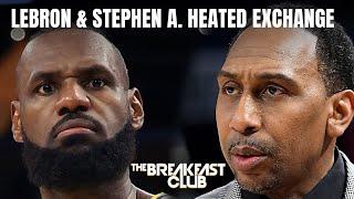 LeBron James & Stephen A. Smith Seemingly Have Heated Exchange Over Bronny James + More