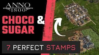 ANNO 1800 - 8 perfect STAMPS & ITEMS for CHOCOLATE! and sugar productions! - 2023