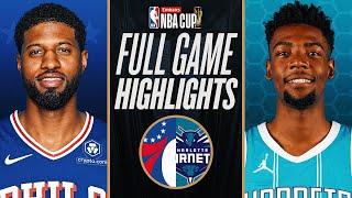 76ERS at HORNETS | EMIRATES NBA CUP  | FULL GAME HIGHLIGHTS | December 3, 2024