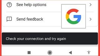 How To Fix Check Your Connection And Try Again On Google Account Problem Solve