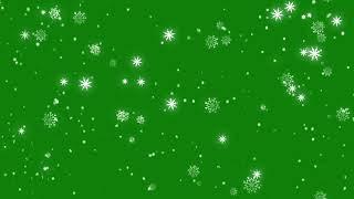 Snowing green screen effect