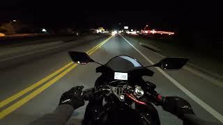 4k Night Ride Chill (Pov) Yamaha R3