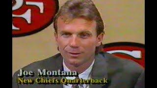 Joe Montana traded from San Fransico 49ers to Kansas City Chiefs 1993