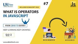 JavaScript Operators Tutorial in Hindi || Javascript Course For Beginners In Hindi #javascript