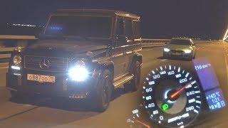 КАКАЯ МАКСИМАЛКА У ГЕЛИКА?! ЗАМЕРЫ РАЗГОНА MERCEDES-BENZ G55 AMG! + ГОНКА! (АВТОВЛОГ #31)