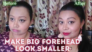 Big Forehead Beauty Hacks! How to Hide a Big Forehead to Look Smaller |In Hindi| Makeup Ideas By GK