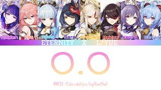 Genshin Impect (ETERN1TY x L/YUE) sing “O.O” by “NMIXX” [Color Code Lyrics Eng/Rom/Han]