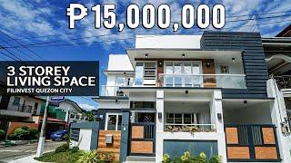 House Tour NQ15 | 3 Storey House and lot for sale | Filinvest, Quezon City