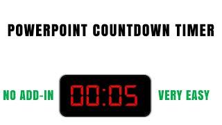 How to make a countdown timer in PowerPoint | No Add-In