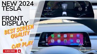 New 2024 Tesla Model Y/3 Instrument Cluster Display with Apple CarPlay Upgrade!