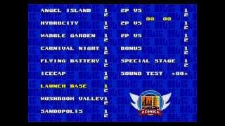 Sonic 3 Mega Drive Cheat - Level Select (with save state for emulators)