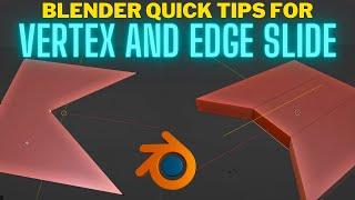 Edge and Vertex Slide in Blender