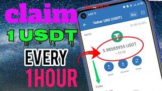 claim Free USDT every hour Without Investment | Earn Tether For Free Daily  #freeusdt #crypto